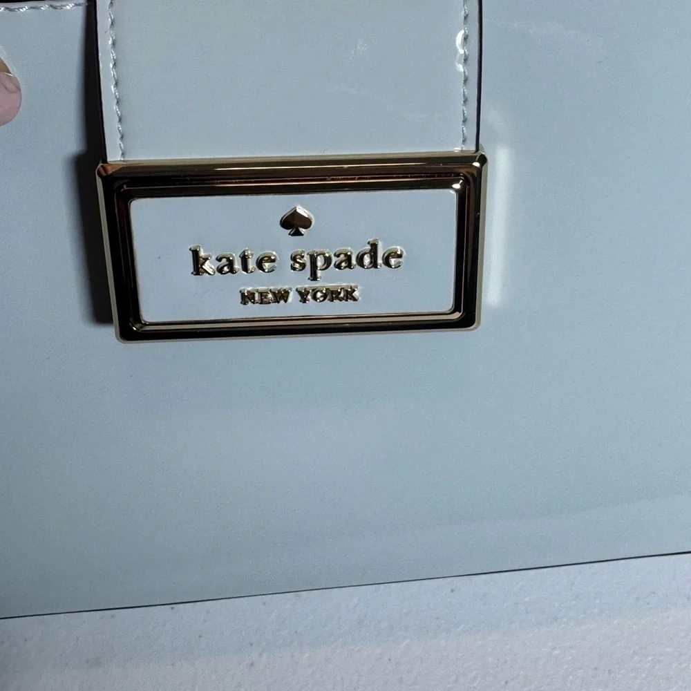 Kate Spade Glossy Pale Blue Shoulder Bag